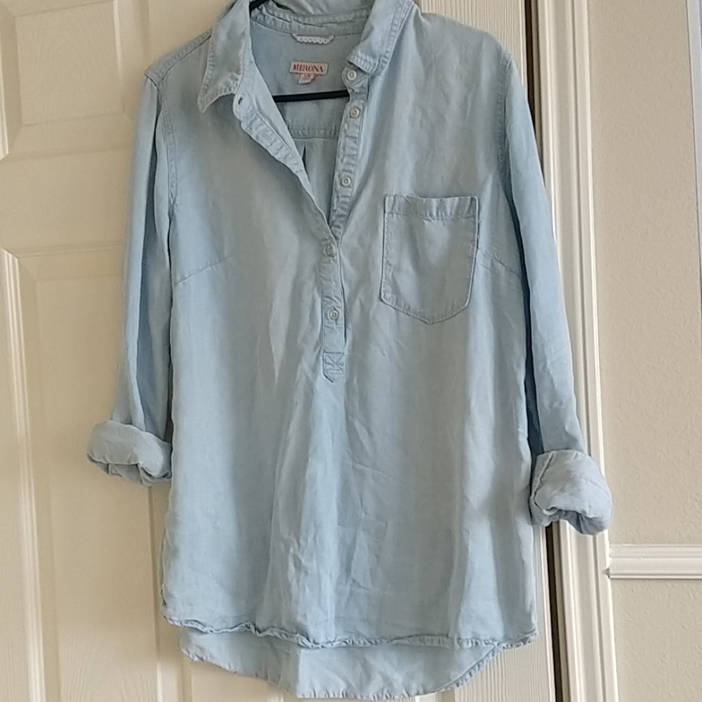Merona Denim Blouse